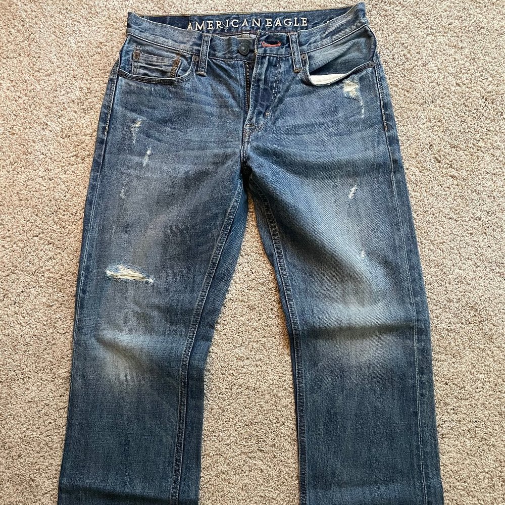 American Eagle Distressed Bootcut Jeans sz 30x32 - Like new
